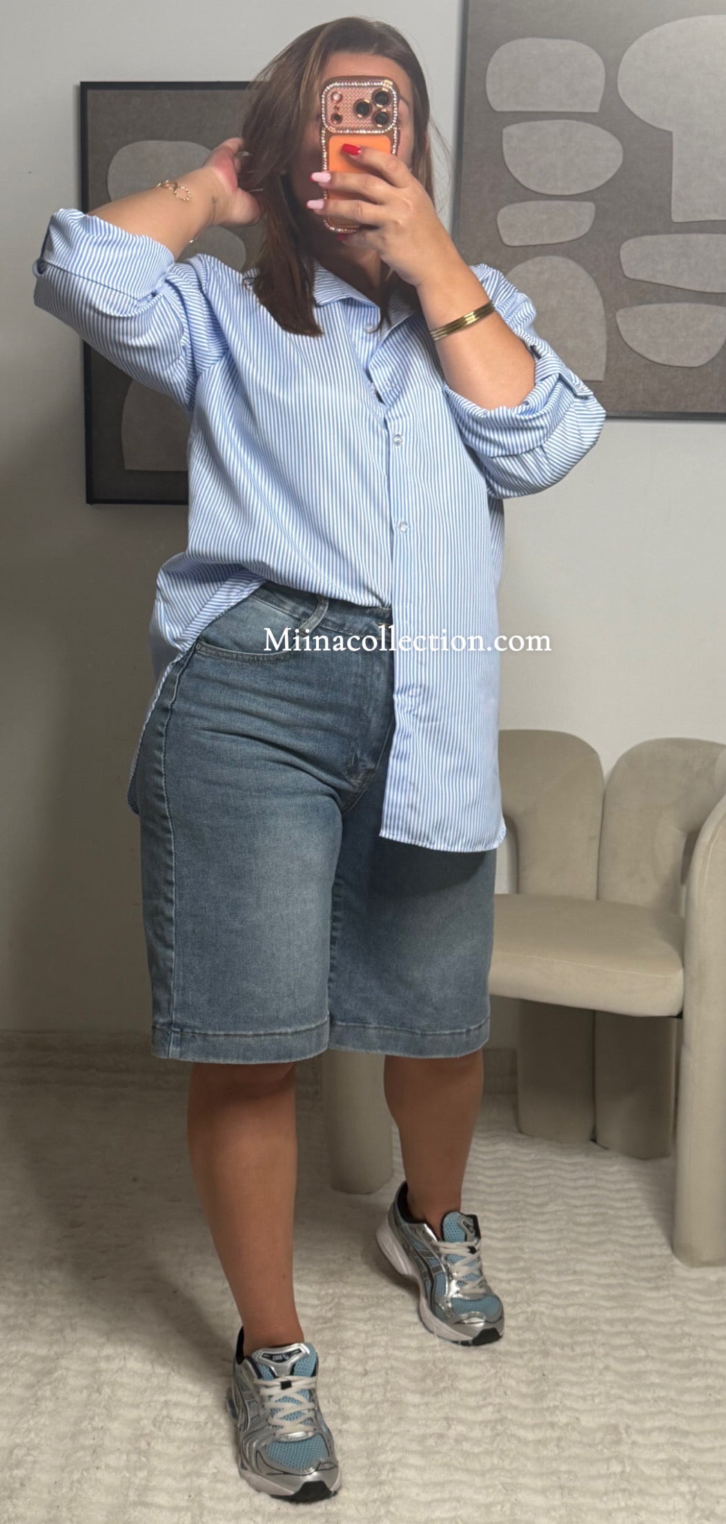 Chemise Melia Bleu