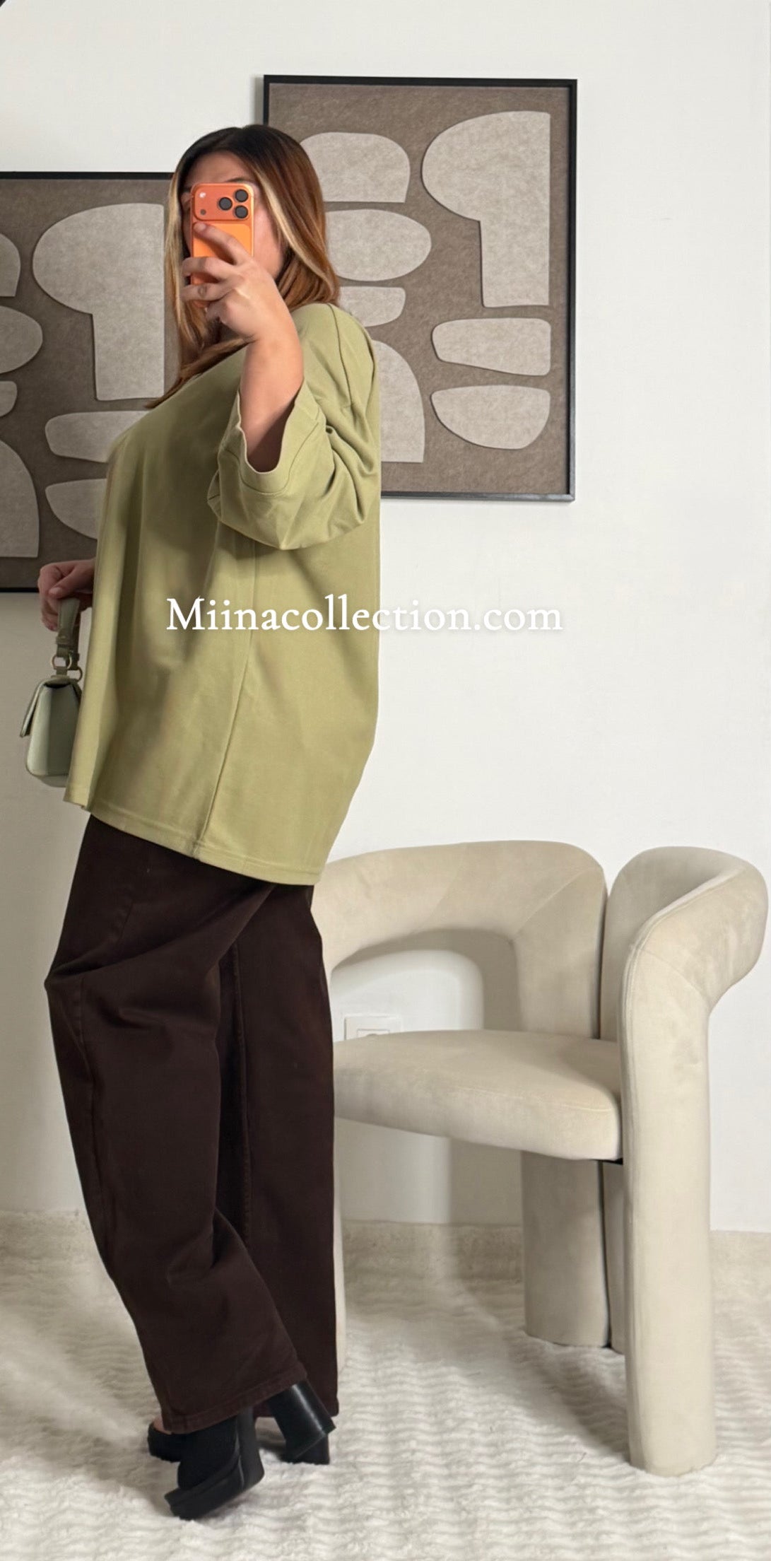 Tee-Shirt Ample Olive